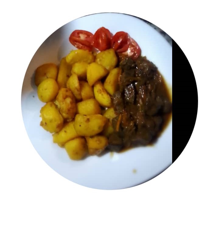 CC29:Baked potatoes and Liver UGX 17000